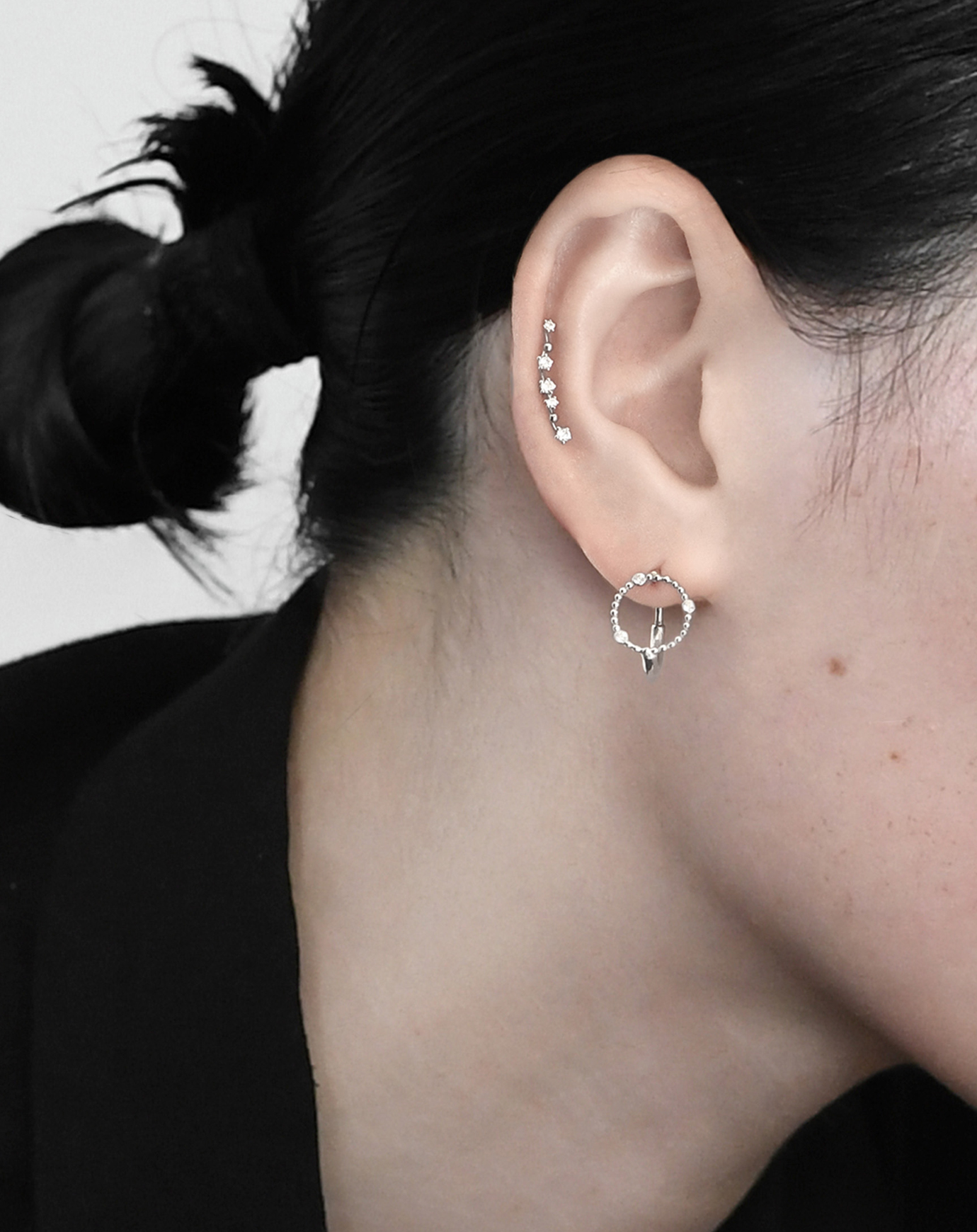 star body pierce 01〈K18 YG〉