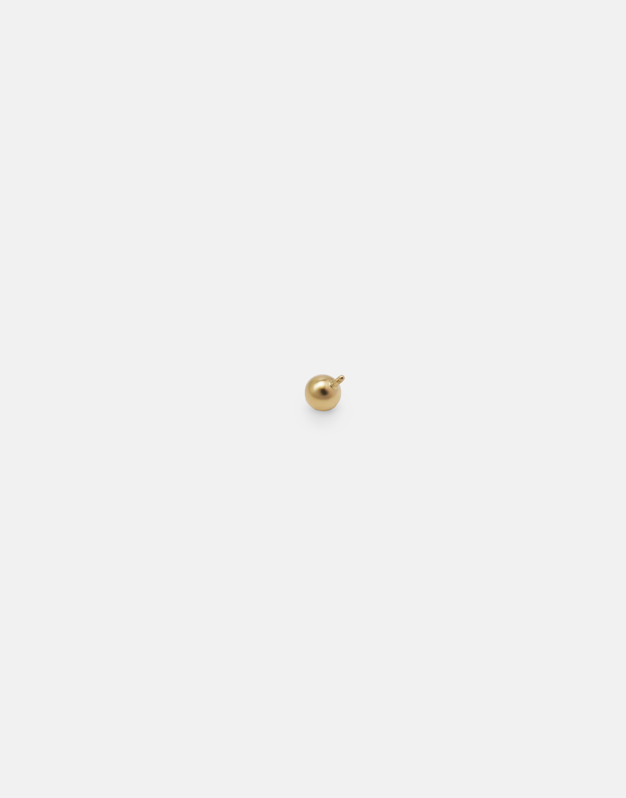 ball body pierce 02〈K18 YG〉